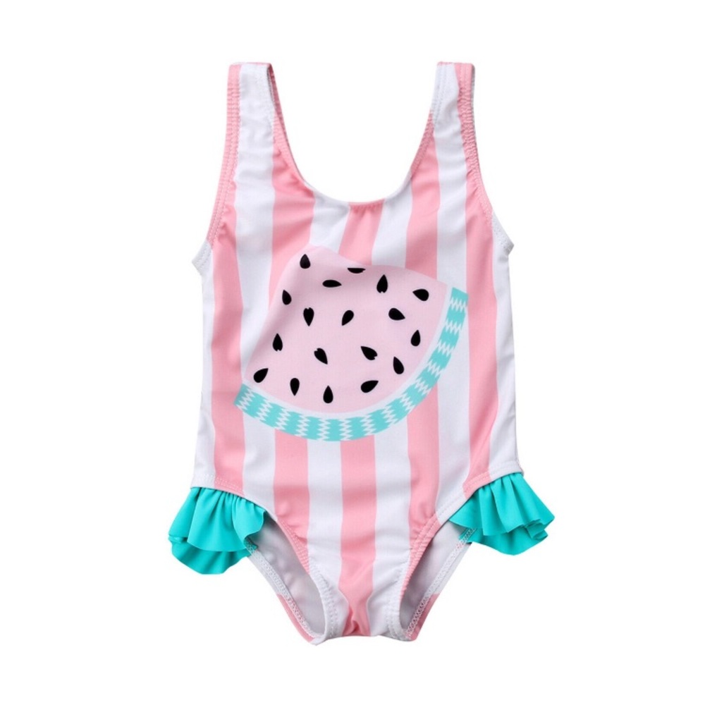 3/$12 Baby girl watermelon swimsuit